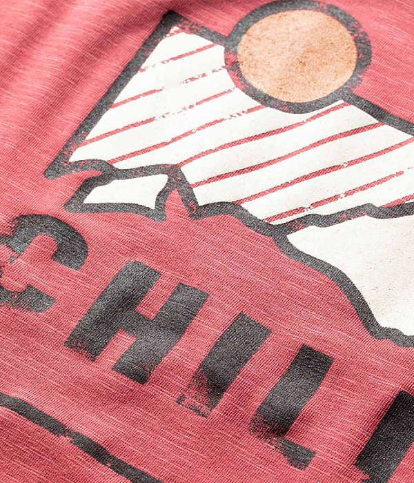Chillaz Mountain Logo triko KR pánské, červená, M